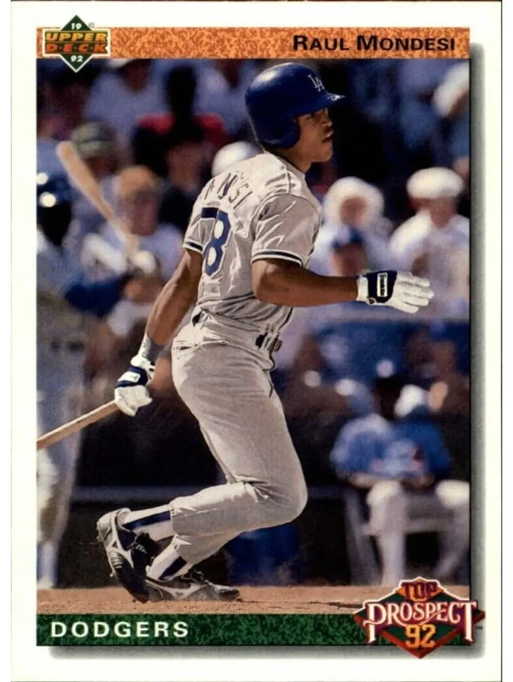 Raul Mondesi 1992 Upper Deck MLB #60 Baseball Card Los Angeles Dodgers